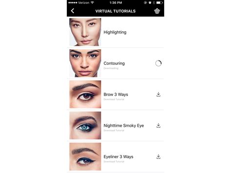 Sephora 'Visual Artist' app feature teaches how to apply makeup, using ...