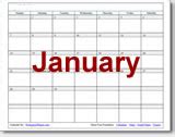 January Printable Calendar 2024 Waterproof - Denny Felicle