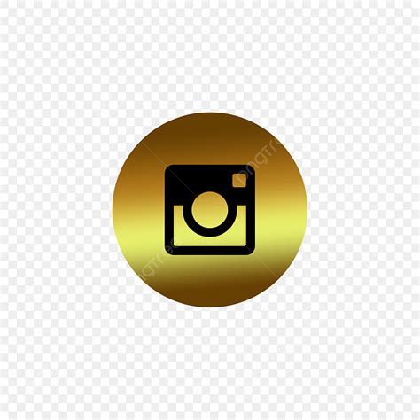 Instagram Logo In Gold