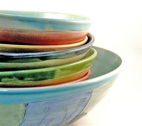 Handmade Pasta Bowl Set Pasta dishes Serving bowl Ceramics