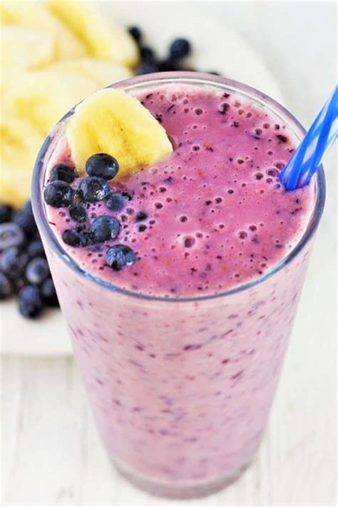 Blueberry Banana Smoothies • Now Cook This!