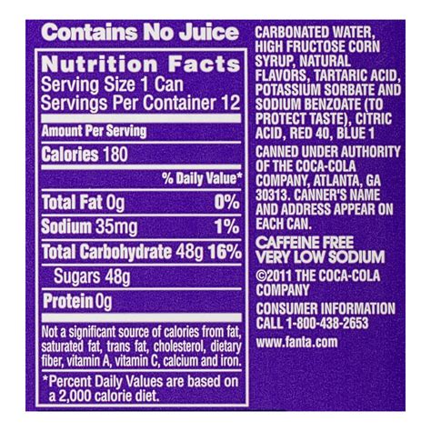 Fanta Ginger Ale Nutrition Facts | Besto Blog