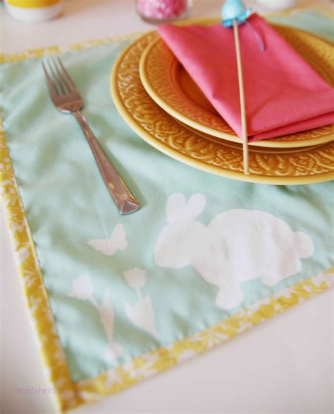 Easter Placemats Tutorial - Make your Easter table festive and fun!