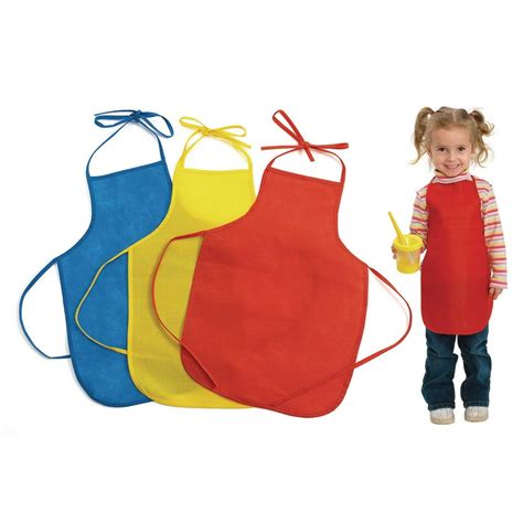 Colorations, Lightweight, Art, Craft Apron, Set of 12, 3 Colors, Crafting, Painting, Coloring ...