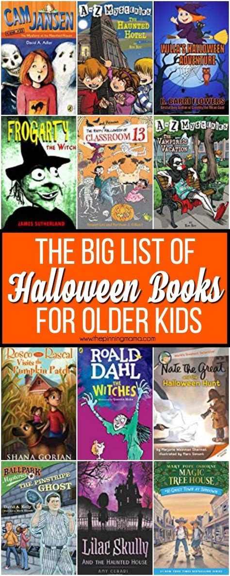 The Big List of Halloween Books for older KIDS. | Halloween books for ...