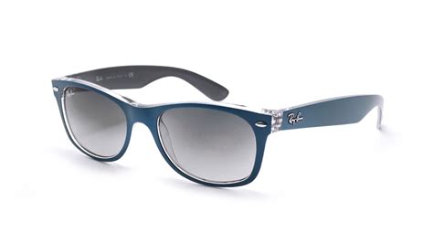 Ray-Ban New Wayfarer Blue Matte RB2132 619171 55-18 | Visiofactory