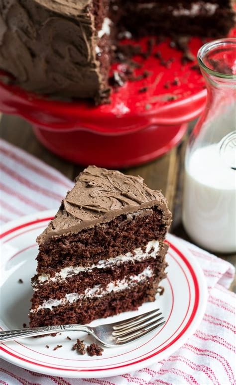 Chocolate Cake with Cream Filling - Spicy Southern Kitchen