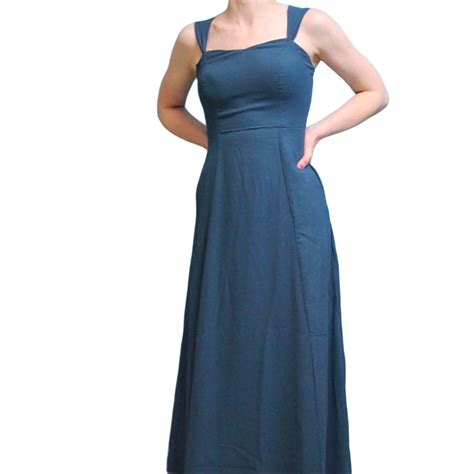 NWT ModCloth formal maxi dress in pretty dusty blue | eBay