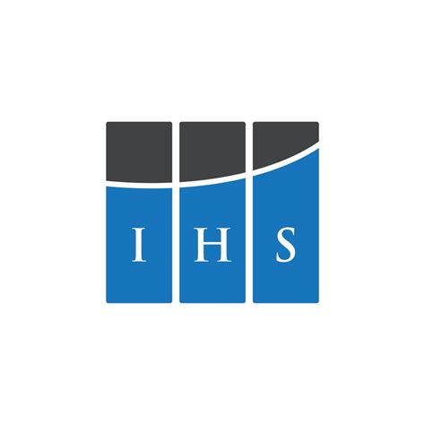 IHS letter logo design on WHITE background. IHS creative initials letter logo concept. IHS ...