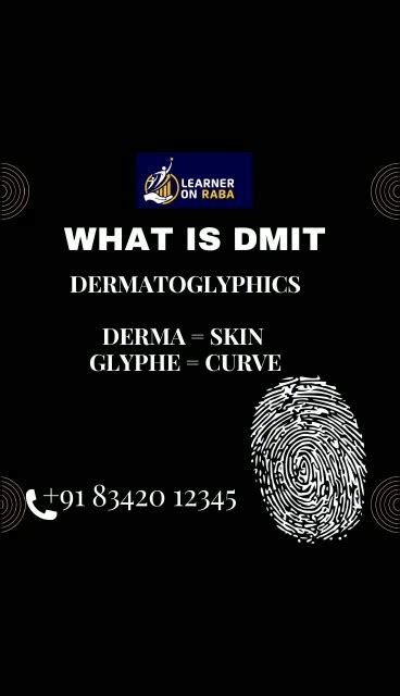 Dermatoglyphics is a scientific study of fingerprint patterns found on ...