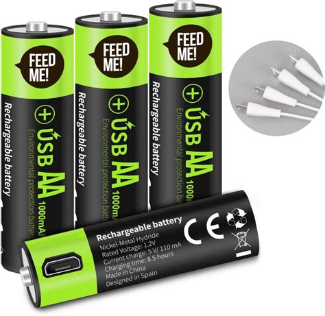 Usb Rechargeable Aa Batteries 1000 Mah Aaa Batteries With | Free Hot ...