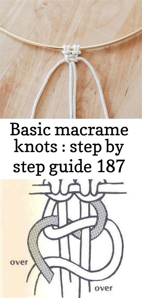 Basic macrame knots : step by step guide 187 | Macrame knots, Macrame, Knots