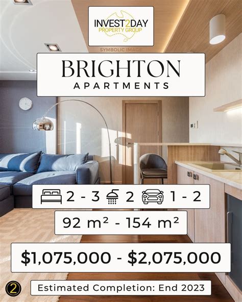 an advertisement for the brightton apartments