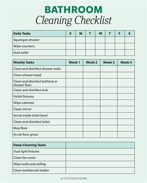 The Ultimate Step-by-Step Bathroom Cleaning Guide + Printable Checklist