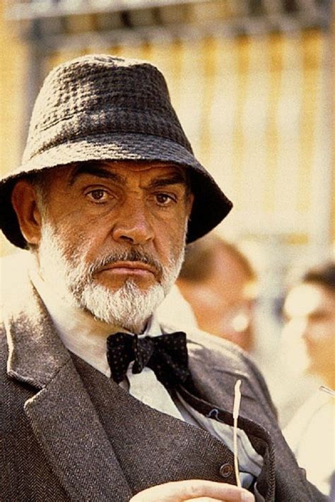 Sean Connery on the set of "Indiana Jones and the Last Crusade" (1989 ...