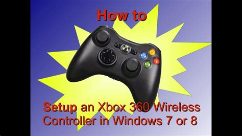 How to install the drivers for a Wireless XBox 360 Controller in Windows 7 or 8 - YouTube