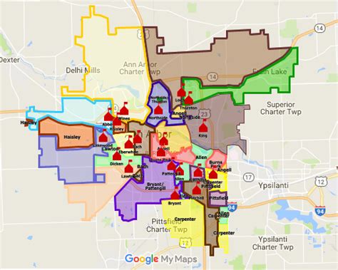 Ann Arbor School District Map - Maping Resources