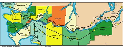 Vancouver lower mainland map - Map of lower mainland british columbia (British Columbia - Canada)