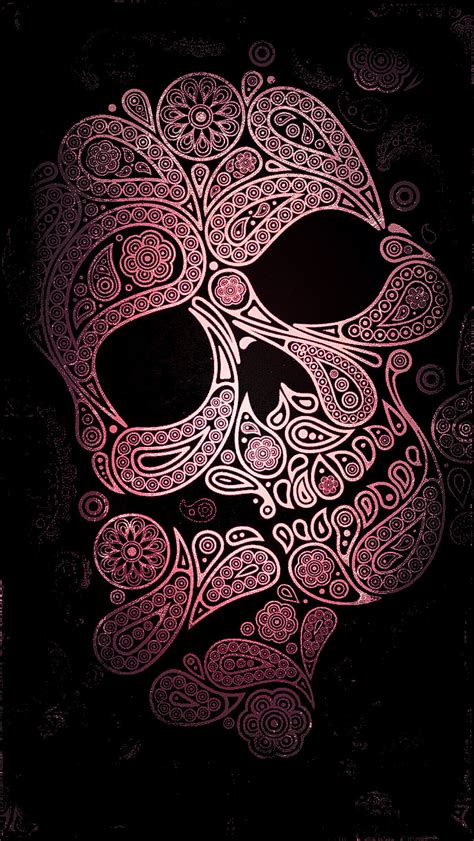 Pink Skull Wallpaper - WallpaperSafari