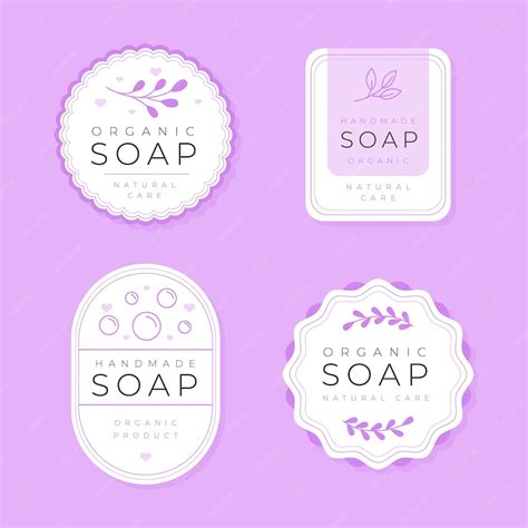 Free Vector | Soap label collection