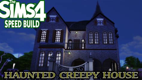 The Sims 4 Home Speed Build ♦ Haunted Creepy House | Sims building ...