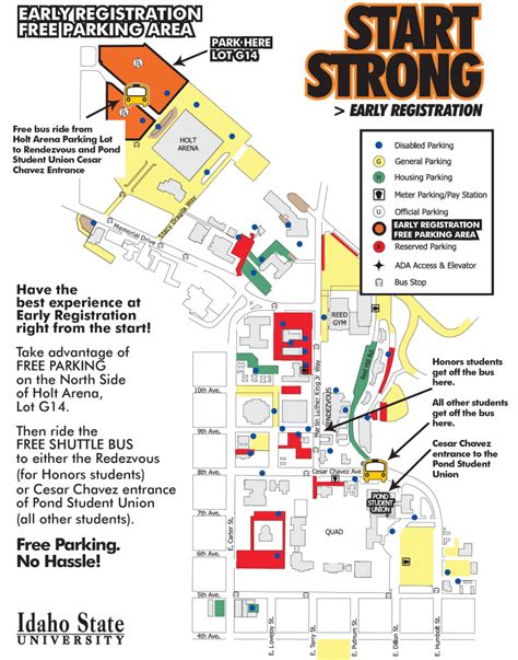 Boise State University Printable Campus Map - Printable Maps