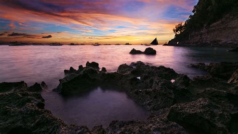 Coastal Sunset Seascape Wallpapers | HD Wallpapers | ID #13272