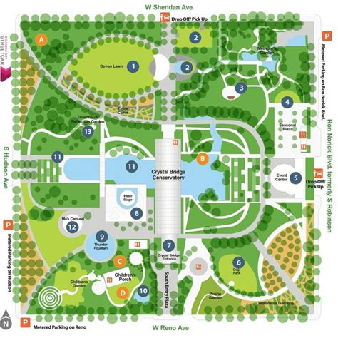 Map of Myriad Botanical Gardens