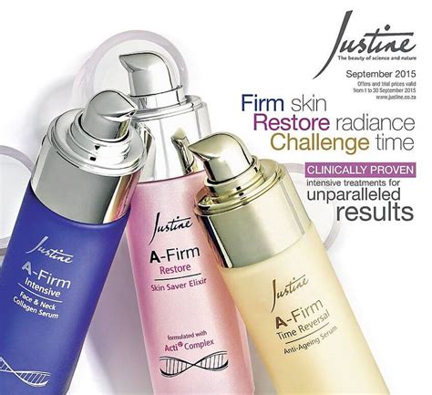 Justine Brochure September 2015 | Justine Skincare Products