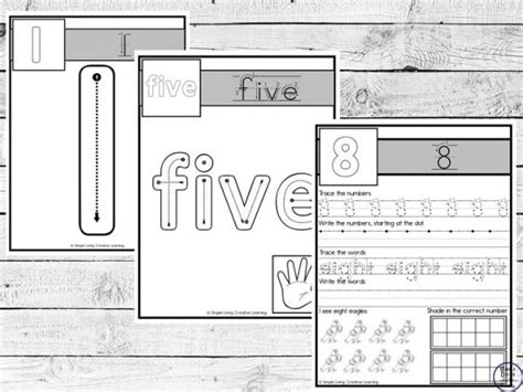 My Handwriting Book ~ Numbers - Simple Living. Creative Learning