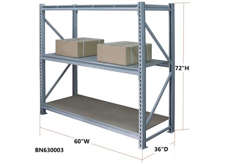 Extra Heavy Duty Steel Storage Racks Metal Basement Shelving 3800 ...