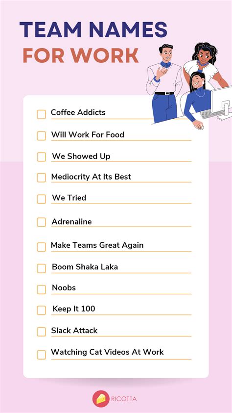 500+ Funny and Clever Team Names for Your Workplace