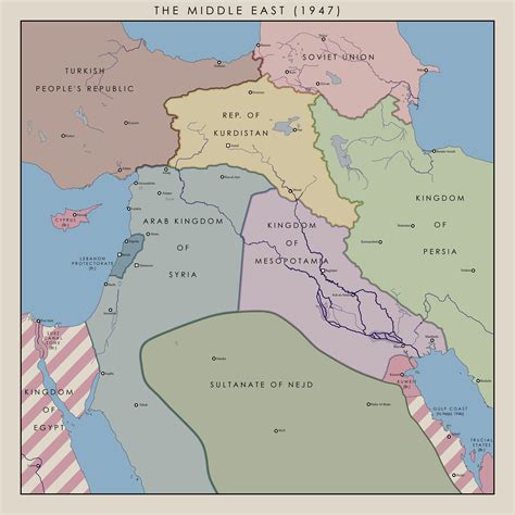 Alternate Middle East in 1947 : r/imaginarymaps