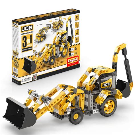 Engino JCB toys Backhoe Loader - 3-IN-ONE |BUILD 3 Iconic JCB Models ...