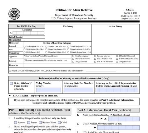 Form I-130. Petition for Alien Relative | Forms - Docs - 2023