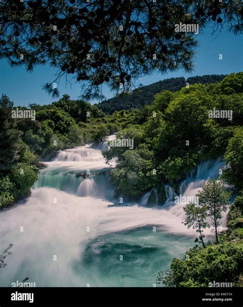 Skradinski Buk waterfall, National Park, Croatia Stock Photo - Alamy