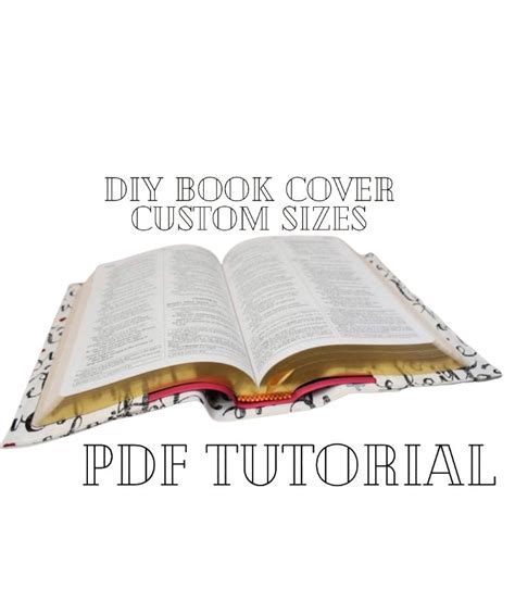 PDF Sewing Tutorial DIY Book Cover Formula for Custom Sizes - Etsy ...