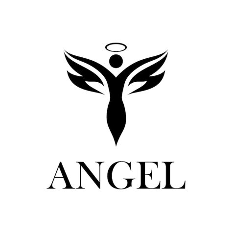 Premium Vector | Angel vector logo template