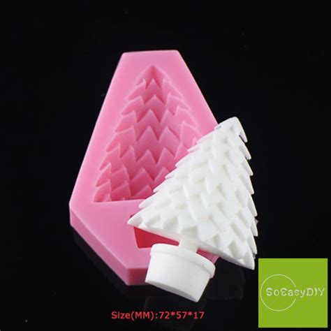 Christmas Trees Silicone Mold Making DIY Plastic Silicone Epoxy Resin Soap clay Mold Candy ...
