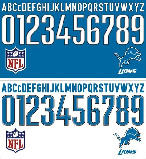 Detroit Lions Font 2009-2013