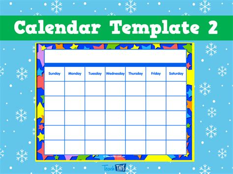 calendar template 2 classroom calendar calendar template classroom ...