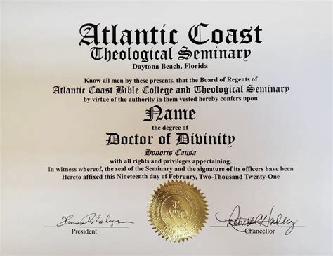 Honorary Degree Programs – Atlantic Coast