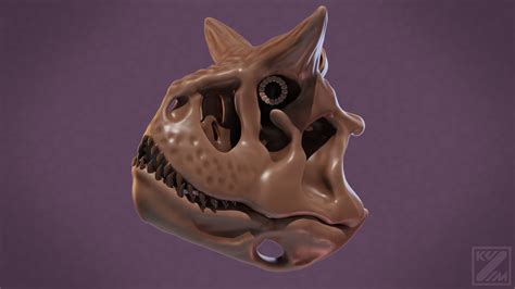 Carnotaurus skull Speedsculpt by kuzim on DeviantArt