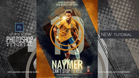 Sports Poster Design l Neymer Retro Design - YouTube