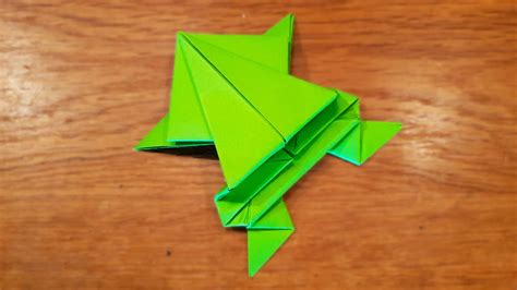 Origami Jumping Paper Frog | Fun & Easy Origami - YouTube