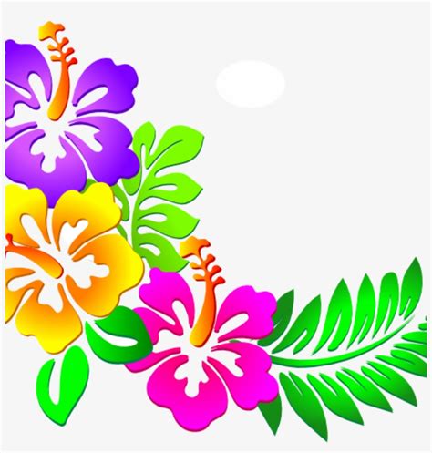 Hawaiian Flower Clipart Hawaiian Flower Clip Art Tropical - Hawaiian ...