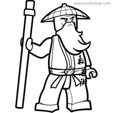 Master of Lego Ninjago Coloring Pages - XColorings.com