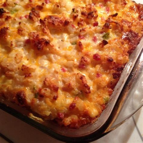 Cheesy Ham and Hash Brown Casserole