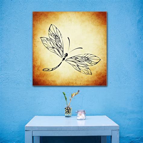 Dragonfly Canvas Art Print Dragonfly Wall Art Insect Canvas | Etsy