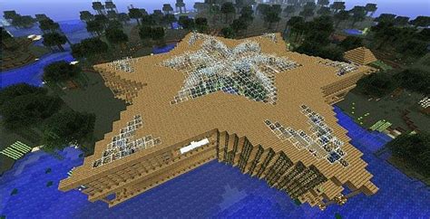 Star-shaped house Minecraft Map